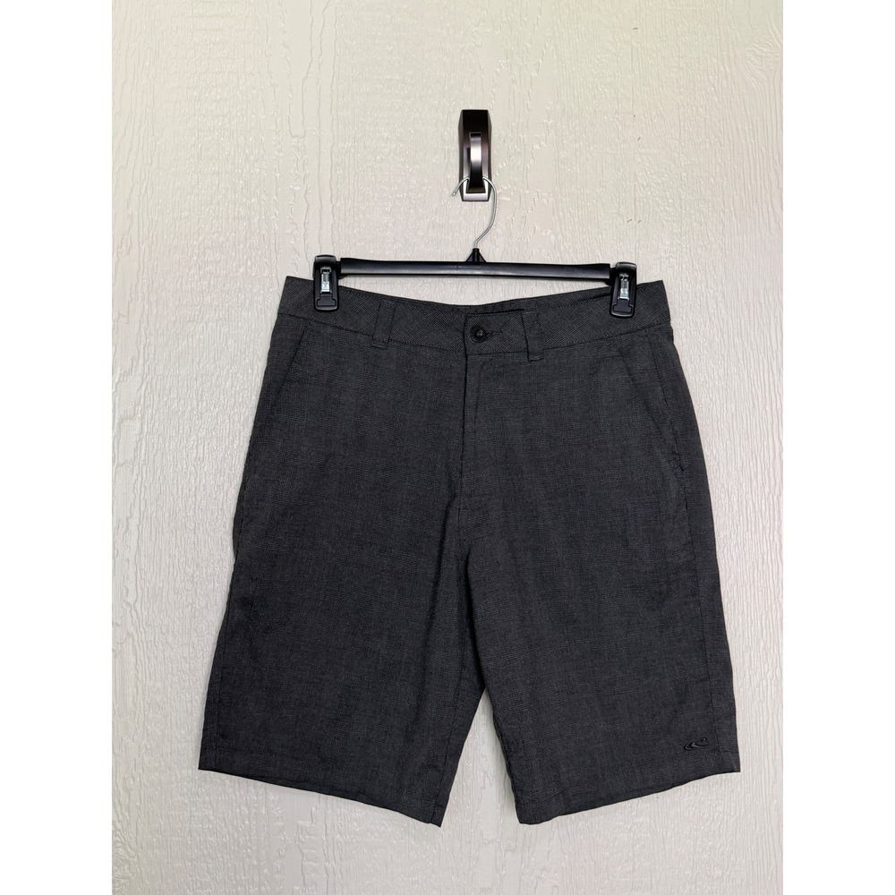 ONeill Men Charcoal Grey Heather Hybrid Golf Walk Shorts Size 32 Stretch EUC